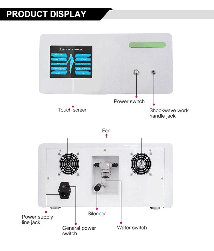 CE Approve Pain Relief Muscle Relax ED Erectile Dysfunction EMS Pneumatic Shock Wave Therapy