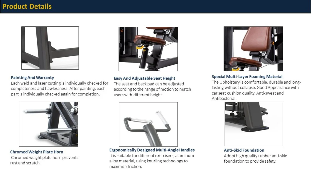 Sunsforce Optimized Ergonomic Design Seated Row Gym Equipment