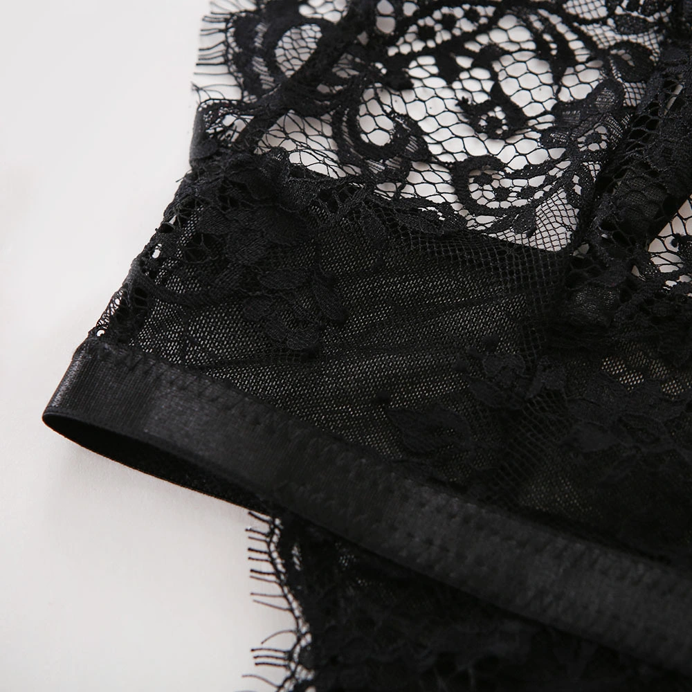 Sexy Lace Hollow Bra Erotic Lingerie Bodysuit Ladies Underwear