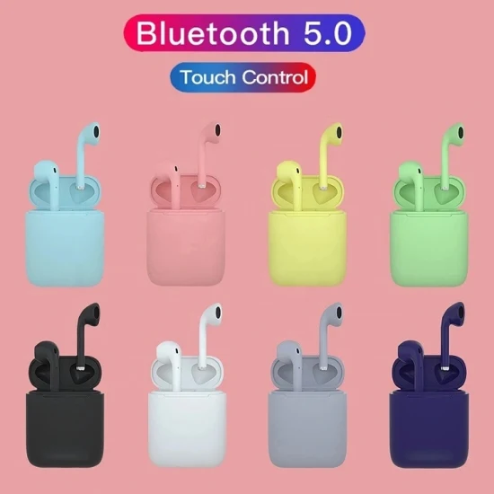 Inalámbricos Bluetooth Inpods 12 PRO I12 Color metálico Acabado Tws Auriculares para teléfonos móviles
