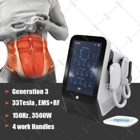 Ofan 33 Tesla Slim Stimulate Muscle Sculptor Bodi adelgazamiento pérdida de peso EMT RF EMS máquina con RF